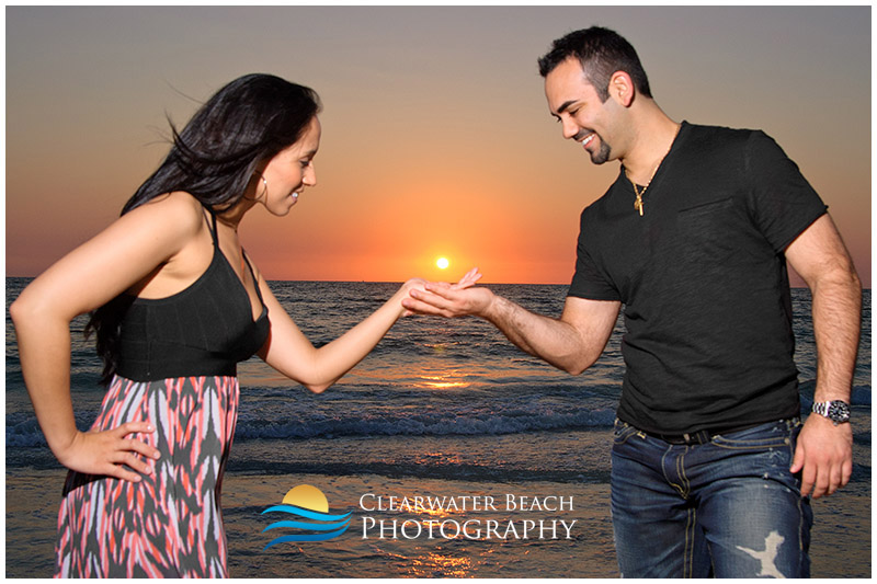 Clearwater Beach Wedding Portrait Close up