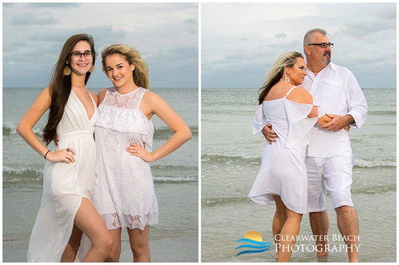 clearwater beach portraits of freinds and couple