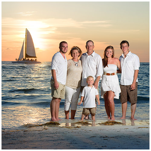 Family Portraits on Clearwater Beach