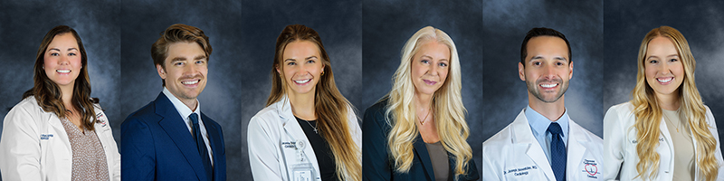 Corporate Headshots on Blue Background