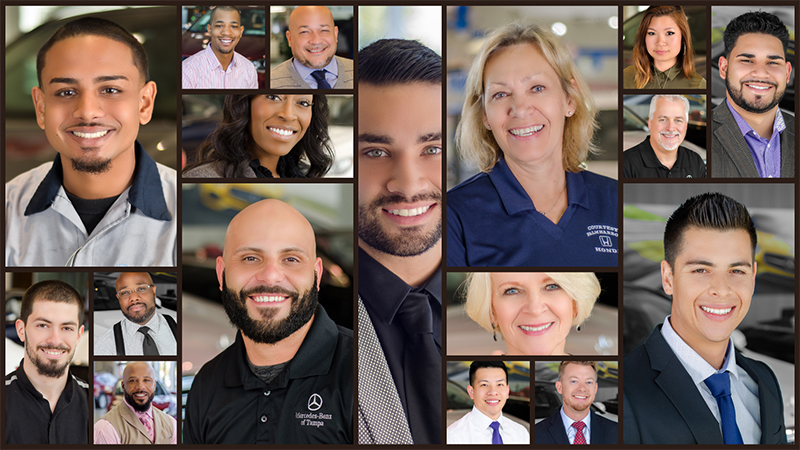 Staff Head Shots in Clearwater Beach Collage