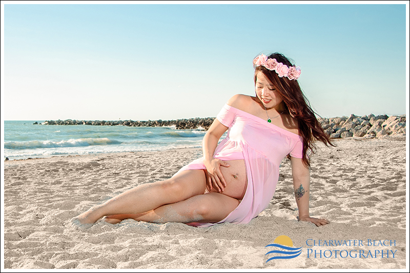 Maternity Photographer in Clearwater Beach Mother Sitting