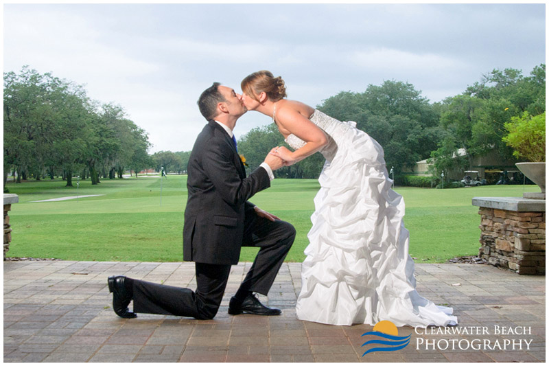 Clearwater Beach Wedding Photogrpahy of Couple at Golf Course